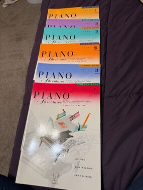 Piano Adventures Theory Book Set -of 6 Multicolor Covers